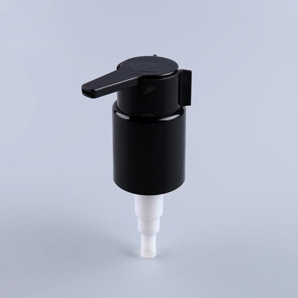 Black color Cosmetic Pump Head 24/415 plastic lotion pump sprayer with clip