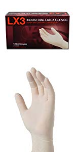 Latex Gloves Powder Free / Disposable Food Prep Cooking Gloves / Kitchen Food Service Cleaning Gloves, bagease, bagplast