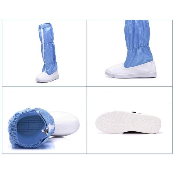 Esd Pu Boots Steel Toe Industrial Safety Working Boots Anti-static Cleanroom Booties