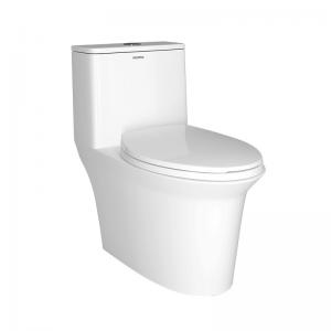 China Toilet Bathroom S-Tray 300mm Siphonic Ceramic One Piece Toilet Water Tank Flush Closestool wholesale