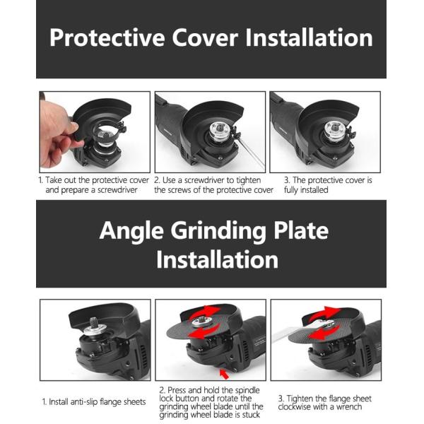 9000rpm Lithium Electric Angle Grinder Brushless Charging Grinding Dynamic Cutting Polishing Machine