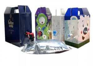 China Transparent 22L 25L 50L Aluminum Aseptic Bag In Box With Spigot For Liquid Beverage on sale