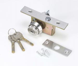 China Single Cylinder SUS201 Face Plate Glass Door Lock Aluminum Frame wholesale