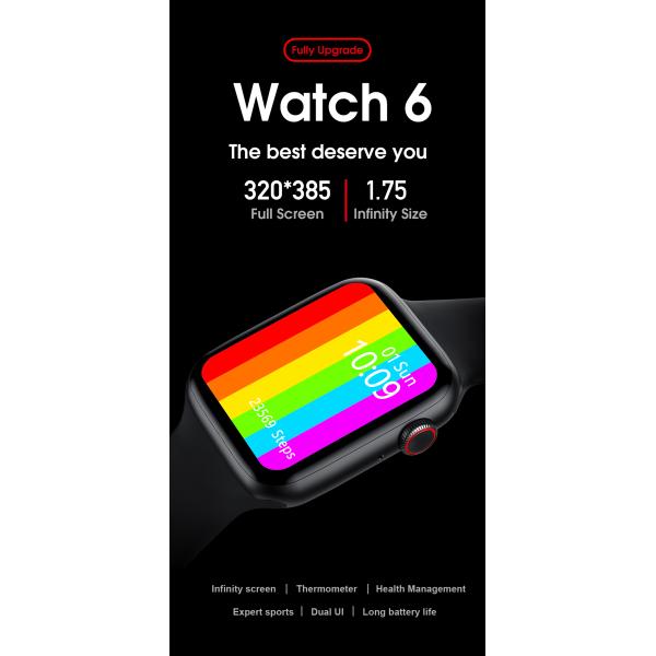 CE Approval 1.75HDIPS Model W26+ Smart Watch colored screen