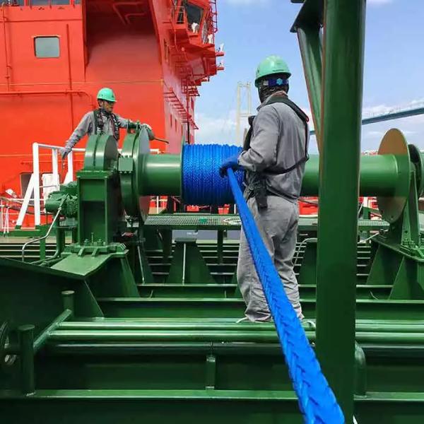 Marine Ship Floating Boat Tow Rope High Strength 12 Strand UHMWPE