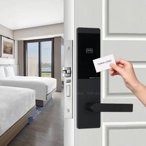 China RFID Card Hotel Smart Locks Noise Proof Zinc Alloy Mortise Swipe Card Unlock Method wholesale