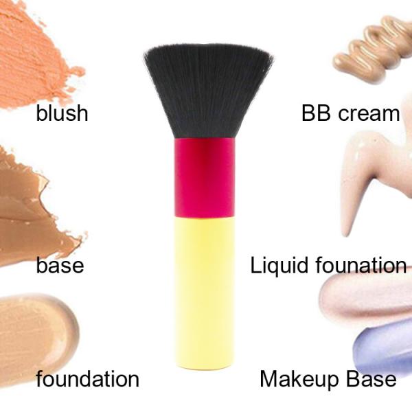 Quality Synthetic Hair 12.8*2.5cm Telescopic Foundation Makeup Brushes for sale