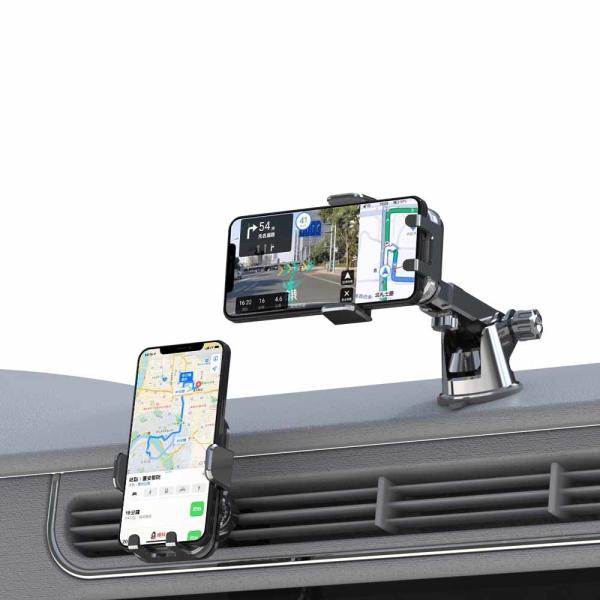 CE Long Arm Car Dashboard Phone Mount Adjustable 360 Degree Rotating