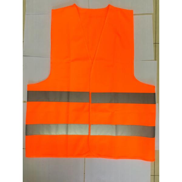 2H Grade Orange Hi Vis Vest M-XXXL 60g 80g 100g Reflective Safety Vest