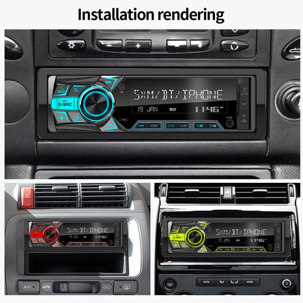 GRANDnavi Single Din Multifunction MP3 Car Player AUX Car Radio USB Car Stereo IR Remote Control