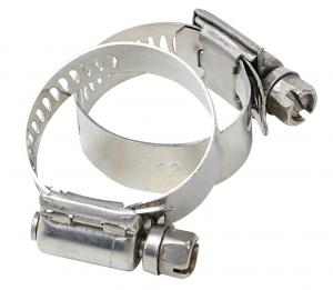 China Silver Stainless Steel Hose Clamp For EPDM Rubber / Plastice Hose wholesale