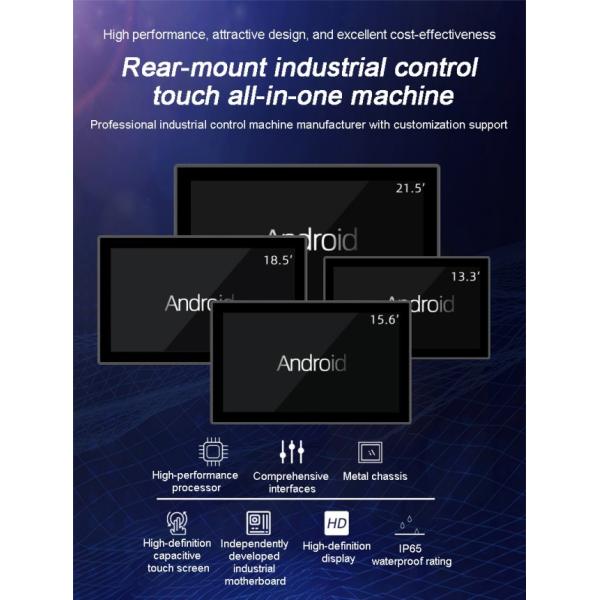 Industrial Touchscreen Display Devices All in One Pc 15 Inch Ips Capacitive Embedded Panel Pc