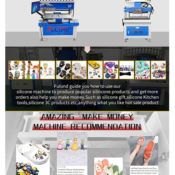 3D pvc label making machine silicone drip mold machine fully auto Rubber Patch Dispensing Machinery factory