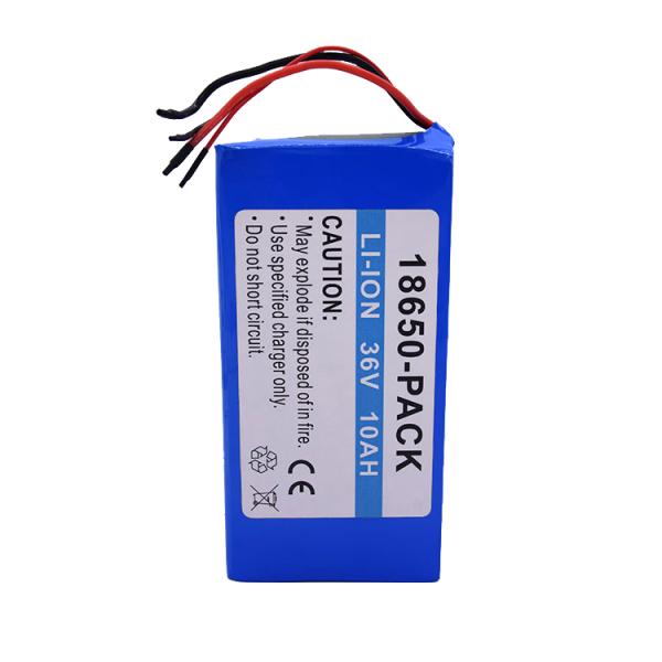 Customizable High-Performance Li-ion Batteries 18650 10S4P 24V 36V 48V 10Ah Lithium Battery Pack for E Bike