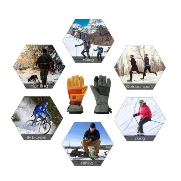 Riding Snowboarding Winter Electric Heated Ski Gloves 3.7V 2200mAh