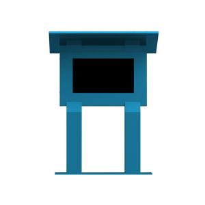 China 65 inch Weatherproof Android free standing all in one touch tablet digital signage lcd commercial display With top cover on sale