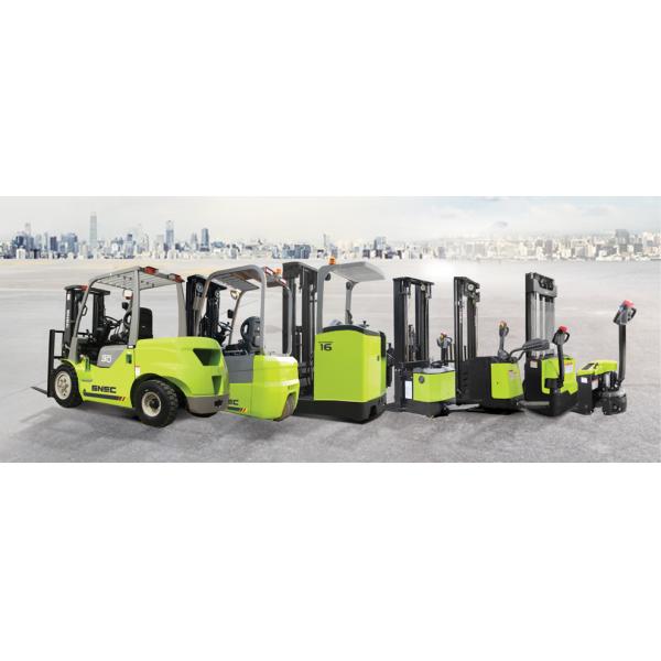 1.6 Ton 2 Ton Reach Truck Electric SNSC Forklift With Pneumatic Standard Tire