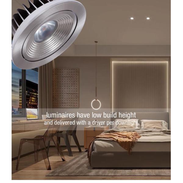 Waterproof 80RA Downlight LED 2700K , Anti Glare Dimmable Bathroom Downlights