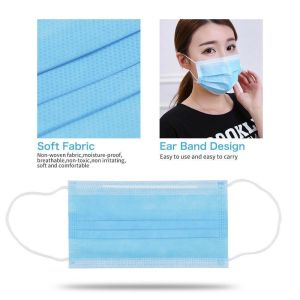 China No Smell 3 Ply Face Mask Surgical Disposable 50 Pcs wholesale