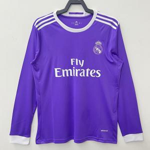 China Edition Long Sleeve Soccer Jerseys Purple Retro Football Jersey wholesale