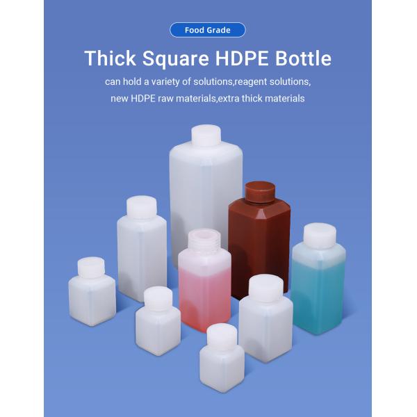 Lab Chemical HDPE Plastic Laboratory Bottles Reagent Sealed Container 30ml