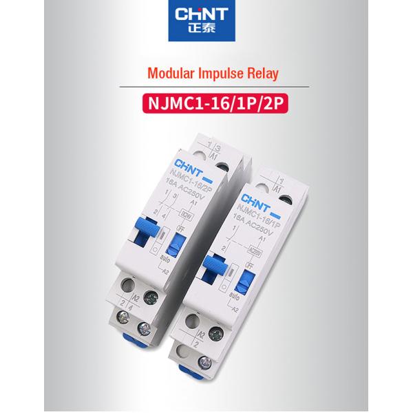 Impulse Latching Relay Industrial Electrical Controls 1 Phase 16A 250V AC-28V DC