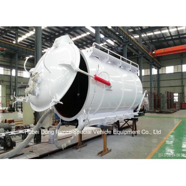 Customized Cabon Steel Vaccum Tank Body For Vaccum Sewage Truck 4 - 20 M3