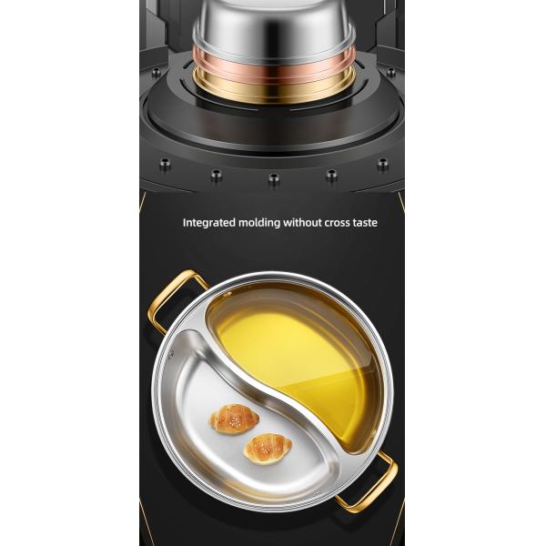 New Arrival 28cm Hot Pot Multi-user Hotpot Induction Soup Pot 304 Stainless Steel Shabu Pots For Cooking