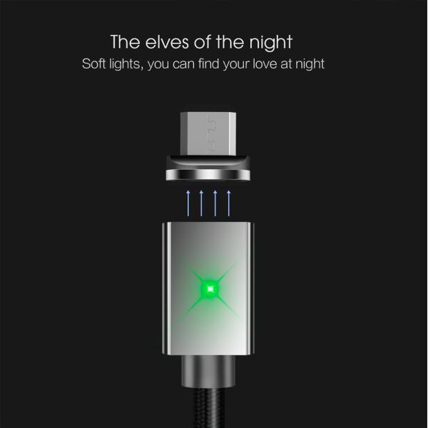 LED Data Transfer Magnetic Fast Charging Cable 1M 2M 3M 3 In 1 For All Micro Interface Devices