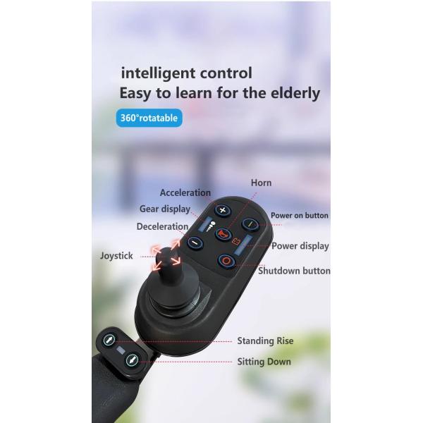 Multifunctional Wheelchair for Mobility Assistance Power Wheelchair