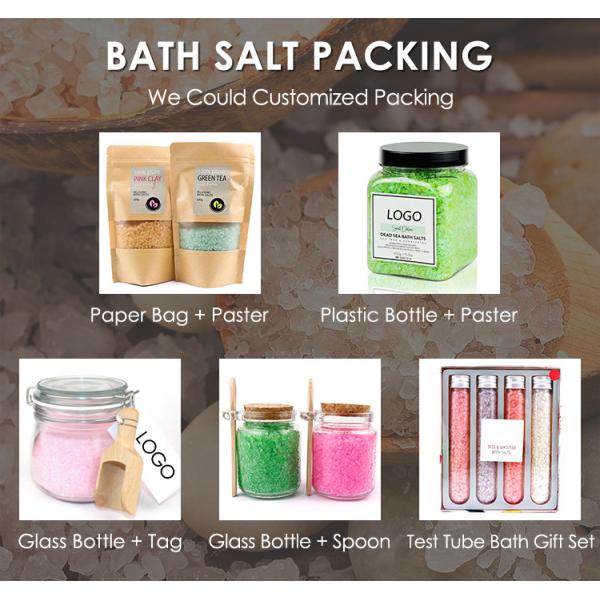 Aromatherapy Scented Dead Sea Salt Bath , Natural Himalayan Mineral Foot Scrub Soak Salt