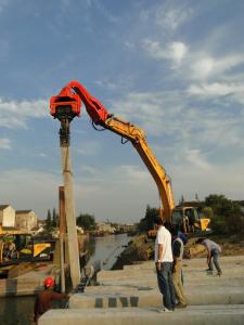 China TYSIM VS400 Excavator Hammer Mounted Pile Driver / Pile Driving Hammer 2.15t on sale