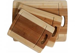 China Stylish Design Bamboo Butcher Block Cutting Board With Juice Groove And Handle wholesale