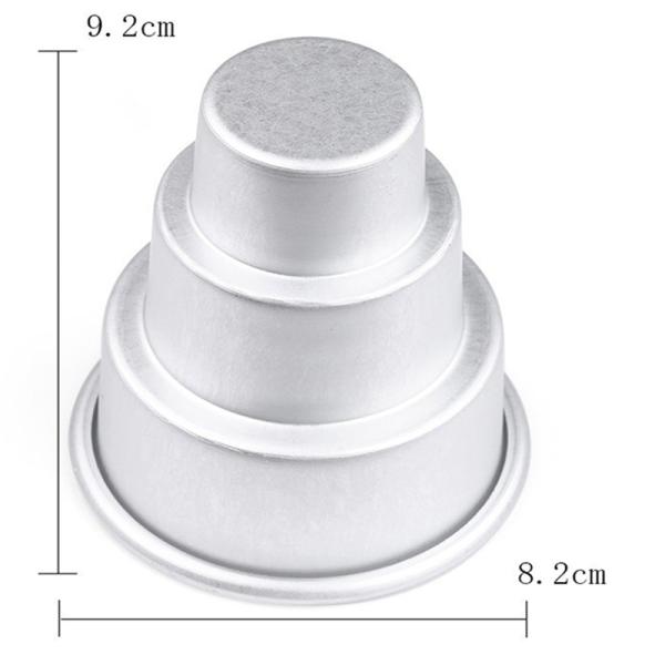 Amazon Aluminium Alloy Carbon Steel Bottom Cake Pans Round Cake Mold Non-Stick Baking DIY Cake Mold Bread Tools