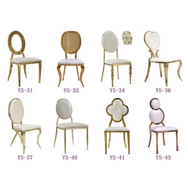 Gold Stainless Steel Wedding Chair For Sale From China (YS-31)
