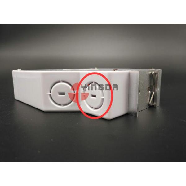 12 SC Ports Fiber Optic Termination Box , DIN Termination Box ABS