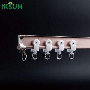 China Hidden Anodized Curved Curtain Track Ceiling Mount Multifunctional wholesale