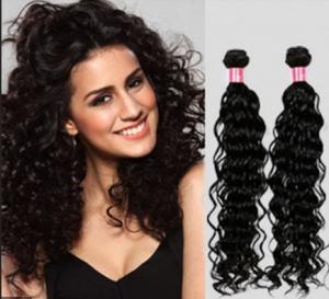 China Kinky Curly Indian Curly Human Hair Tangle Free 14 Inch Black wholesale