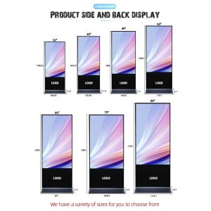 Android Vertical Hotel Digital Signage Advertising Playback 4K Display