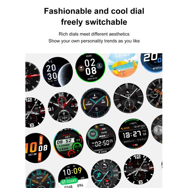 DT92 Smart Watch Women Men Call 1.3 Inch Touch Screen Retina Display Scree Round Charging Smartwatch 2020 PK L13 L16