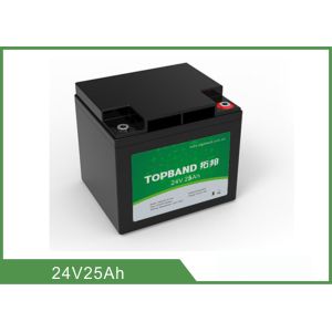 China 24V 25Ah Medical Device Battery , Medical Cart Battery Deep Cycle on sale