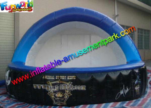 Quality Blue Inflatable Bar Counter Party Tent rentals PVC Tarpaulin Material for sale