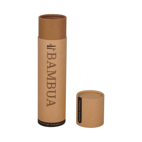 Matte Surface Brown Kraft Cardboard Paper Tube Gift Wine Packaging