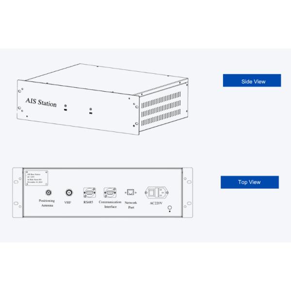 All In One Fixed Indoor AIS AtoN Base Station 24/7 Signal Reception Easy Setup