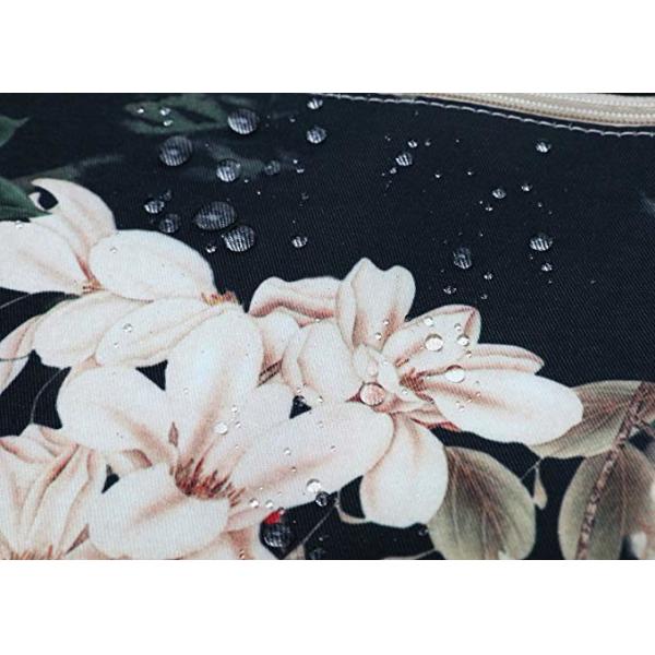 Black Peony Pattern Waterproof Laptop Case , 12 Inch 13 Inch Pc Carry Bag