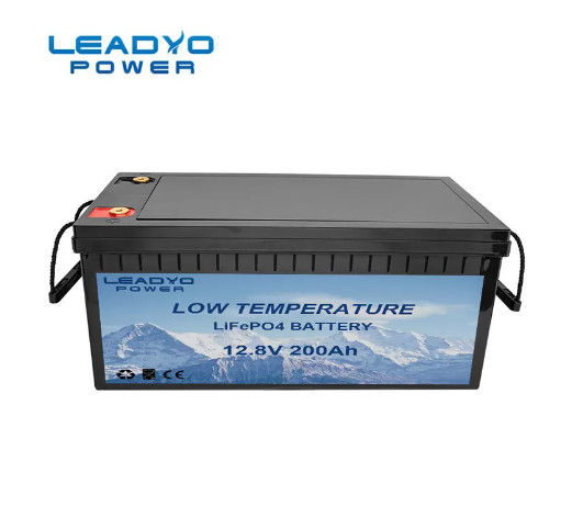 Rechargeable Low Temperature Lithium ion RV Trailer Battery 12V 200Ah LiFePO4 Batteries with Self-Heating Function