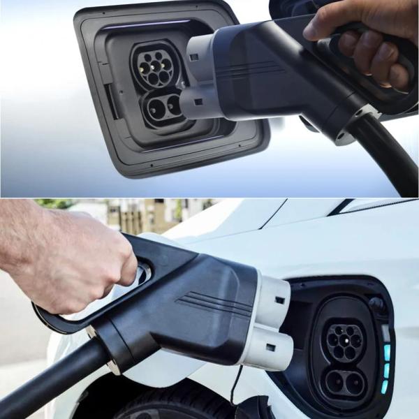 DC Fast Electric Vehicle EV Charging Station CCS2 CCS1 Combo1 Combo2 Inlet Socket EV Connector CCS2 EV Charging Socket