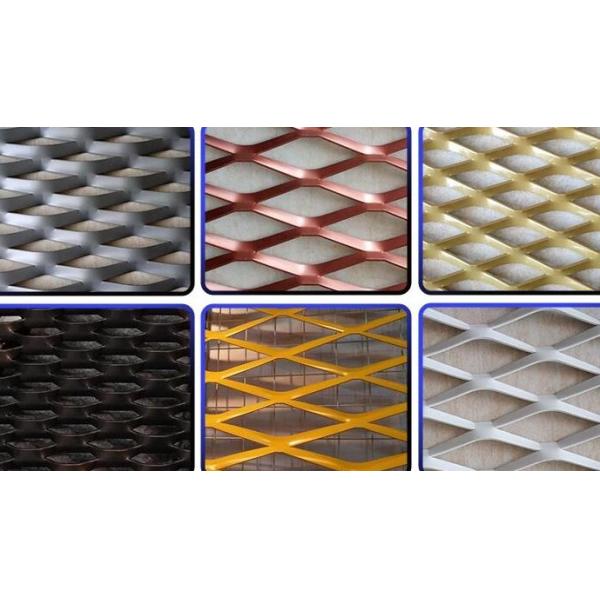 Galvanized Expanded Metal Mesh Diamond Opening 1.188x2.5 Inch