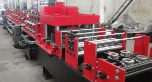 Symmetry Dual Rows Holes Punching C Purlin Roll Forming Machine Hydraulic 14MPa Working Pressure