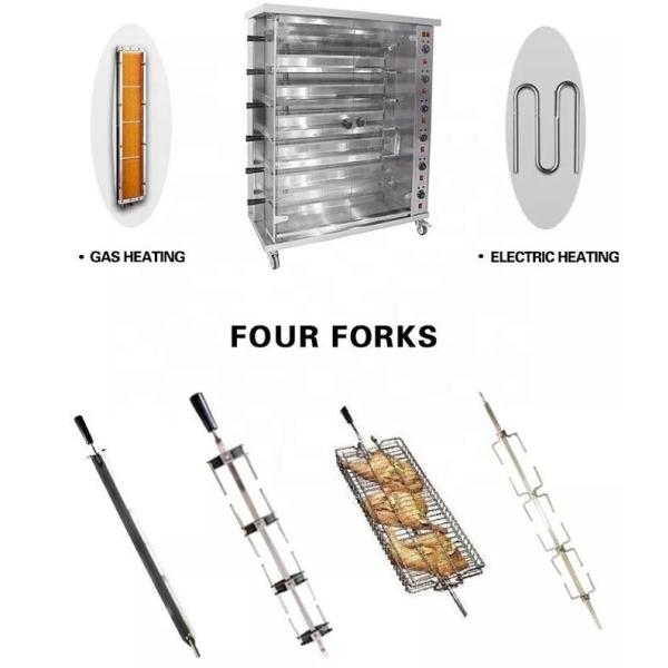 SS201 Electric Chicken Rotisserie Oven 6 Rods Roasted Chicken Maker